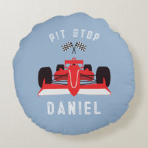 Kids Cute Racing Car Blue