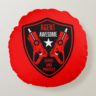 Almofada Redonda Kids Toy Dart Gun Batalha