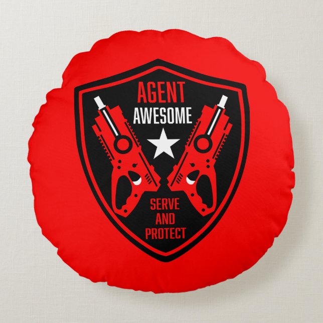 Almofada Redonda Kids Toy Dart Gun Batalha (Frente)