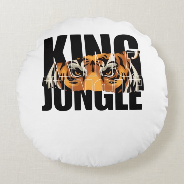 Almofada Redonda King of the Jungle (Frente)