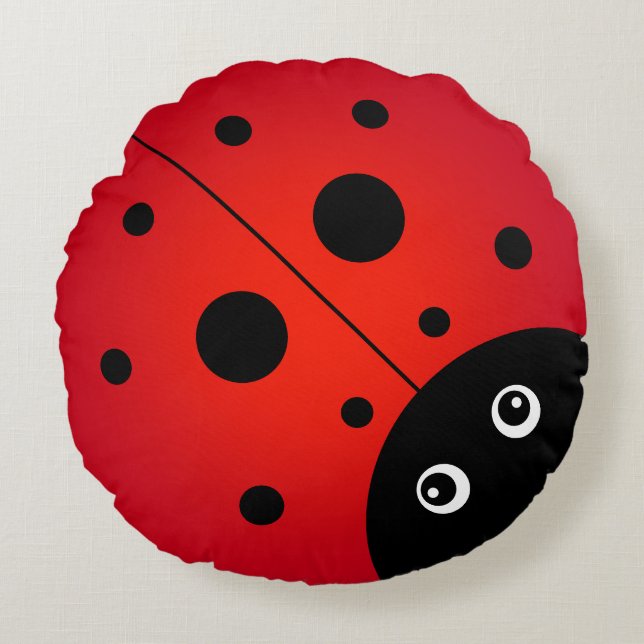 Almofada Redonda KiniArt Ladybug (Frente)