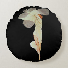 Almofada Redonda Klimt-Inspired Surreal 