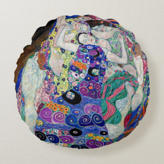 Almofada Redonda Klimt The Virgin Round Art Pillow
