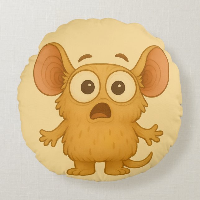 Almofada Redonda Klix Kissen – Das ADHS-Monster der Ablenkung (Frente)