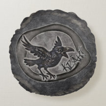 Krähe Crow Rabe ruft KRÄH! Kissen
