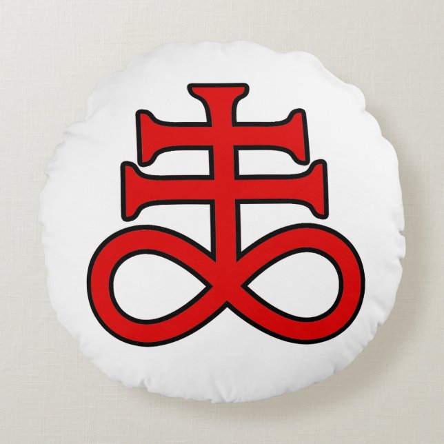 Almofada Redonda La Croix de l'Alchimiste Noir (Frente)