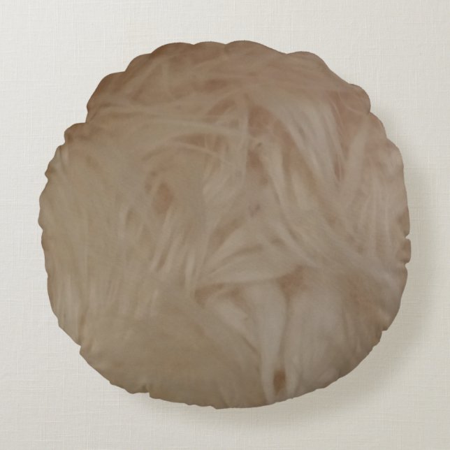 Almofada Redonda Lã-Lamb, Travesseiro redondo (Frente)