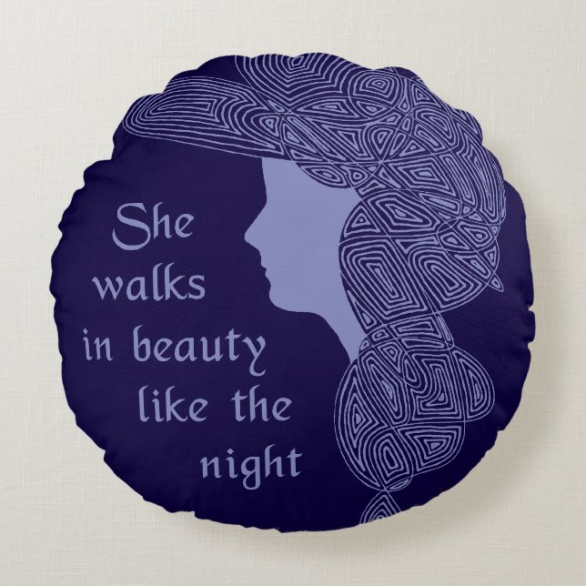 Almofada Redonda Lady Byron (Frente)