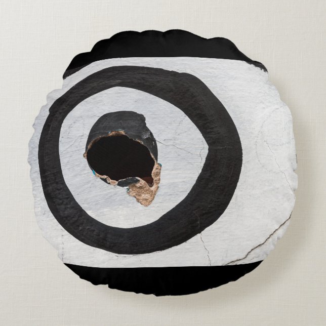 Almofada Redonda lágrimas alvo (Frente)