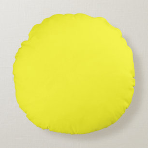 Almofada Redonda Lanzarote Lemon Acid Neon Yellow Tropical Romance