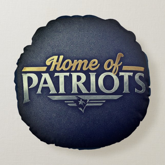 Almofada Redonda Lar dos Patriotas (Frente)