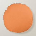 Almofada Redonda laranja confortável<br><div class="desc">um confortável travesseiro redondo laranja</div>