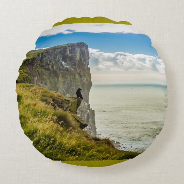 Almofada Redonda Latrabjarg cliffs, Islândia (Frente)
