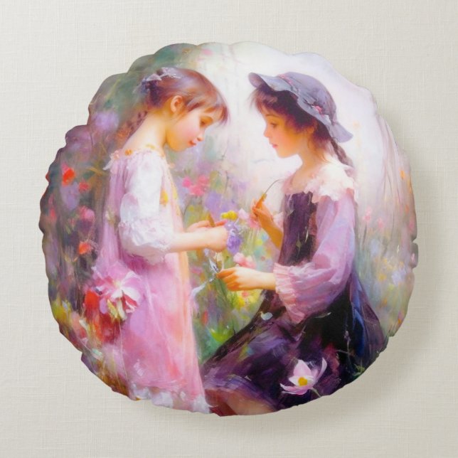 Almofada Redonda Lavanda (Frente)