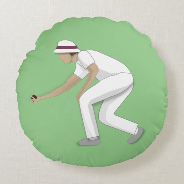 Almofada Redonda Lawn Bowls (Frente)