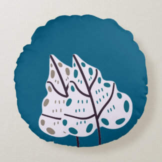 Almofada Redonda Leaf abstract