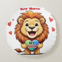 leão segurando coração-minha mãe