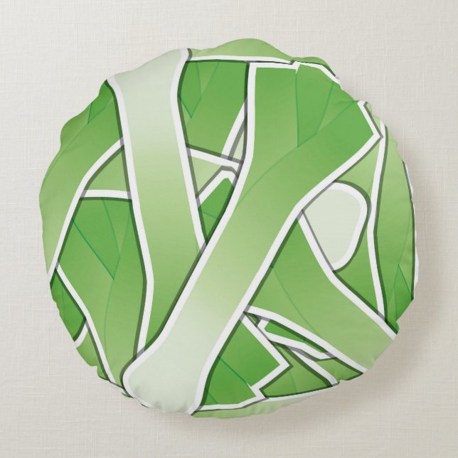 Almofada Redonda Leek Funky (Verso)