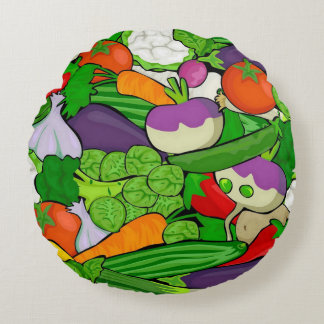 Almofada Redonda Legumes misturados