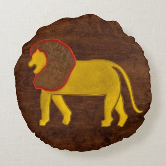 Almofada Redonda Leo 2008 (Verso)