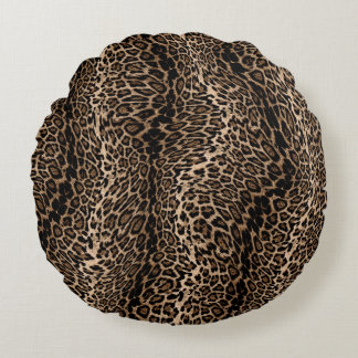 Almofada Redonda Leopard Elegant print Cushion Set