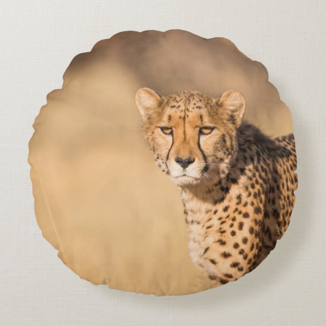 ALMOFADA REDONDA LEOPARD PORTRAIT (Frente)