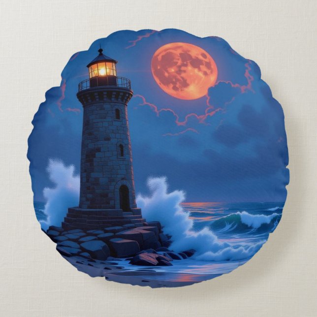 Almofada Redonda Leuchtturm am Rande der Welt (Frente)