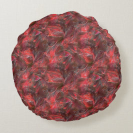 Almofada Redonda Leve alivio de textura embalada com cera vermelha