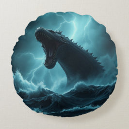 Almofada Redonda „Leviathan – Wächter der Tiefsee“  