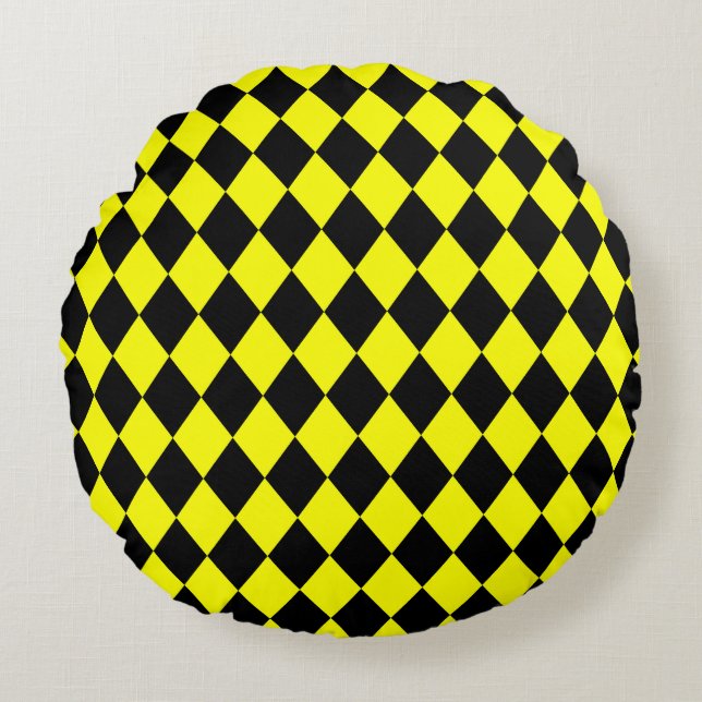 Almofada Redonda Libertarian alice pattern (Frente)