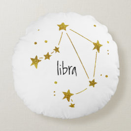 Almofada Redonda Libra Zodiac
