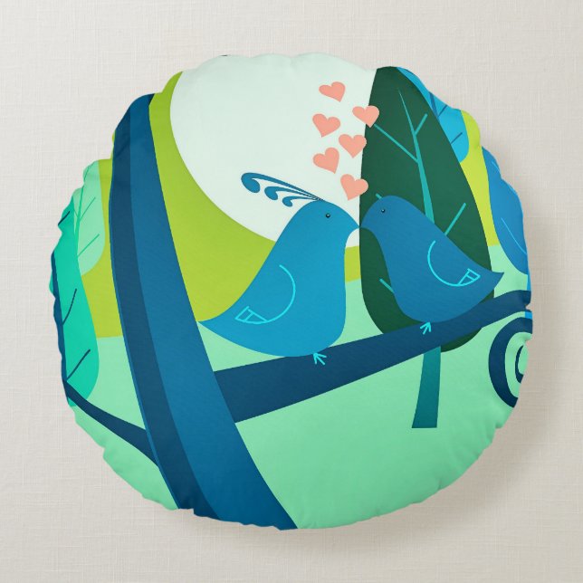 Almofada Redonda Liebeslied (Frente)