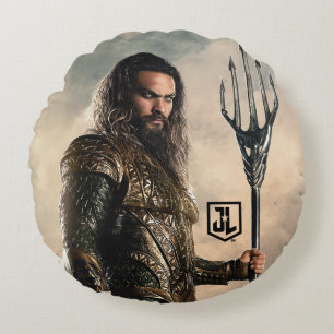 Almofada Redonda Liga da Justiça Aquaman Em Battlefield