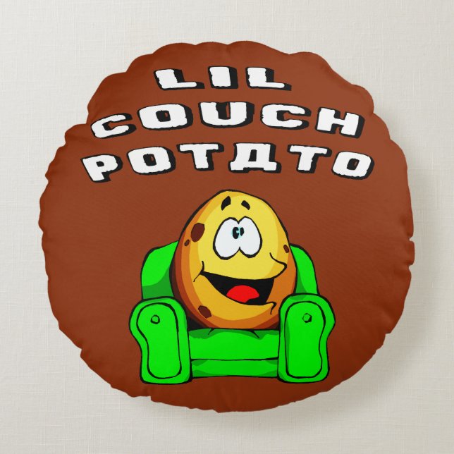 Almofada Redonda Lil Couch Potato (Frente)