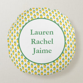 Almofada Redonda Limões Simples