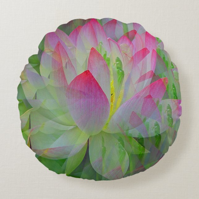Almofada Redonda Linda Lotus....... (Frente)