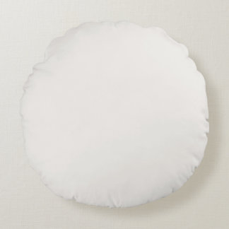 Almofada Redonda Linen Branco, Esbranquiçado