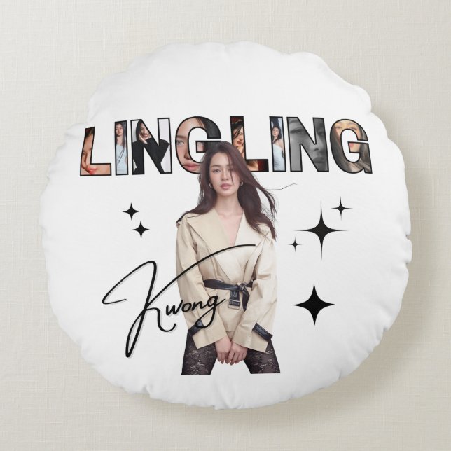 Almofada Redonda LingLing Kwong (Frente)