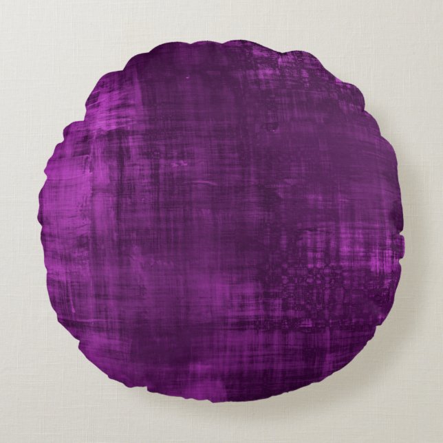 Almofada Redonda Linhas de pintura em papel de parede (Frente)