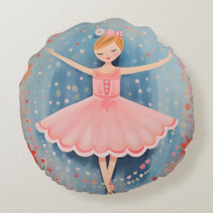 Almofada Redonda Little Ballerina