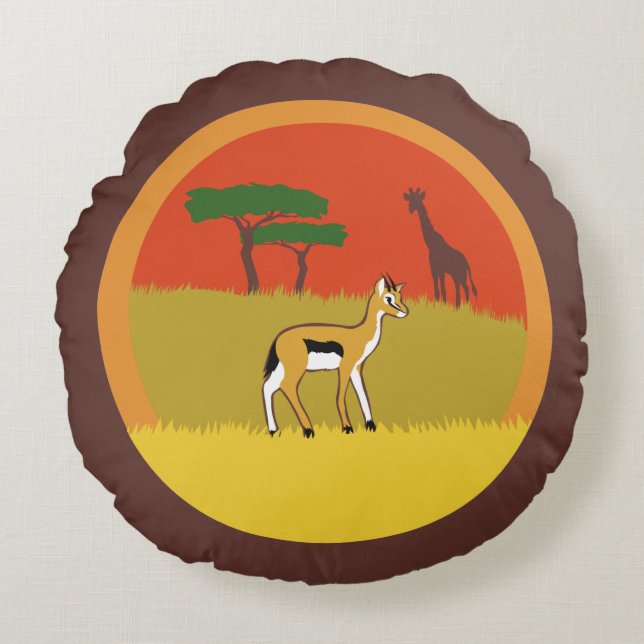 Almofada Redonda Little Gazelle (Frente)
