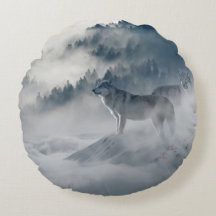 Lobos numa paisagem de inverno