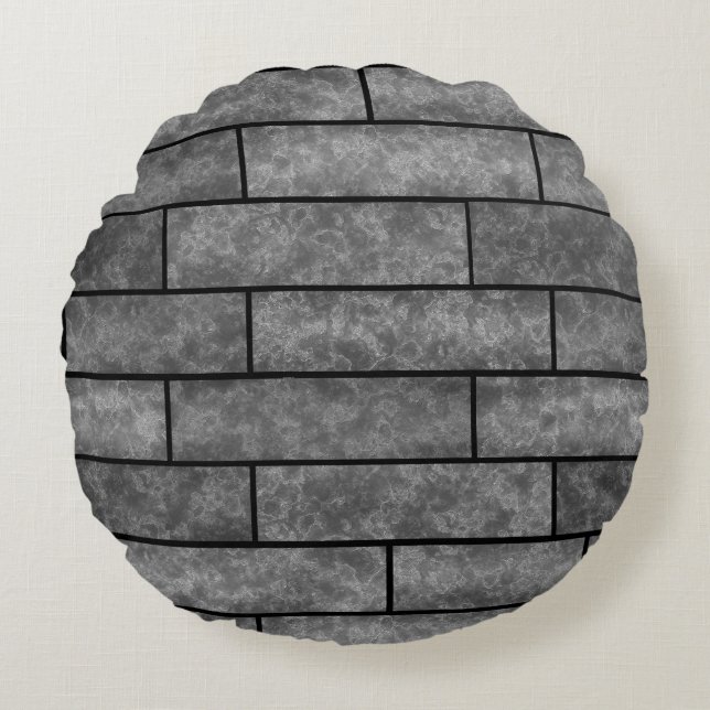 Almofada Redonda Loft, loft de mármore (Frente)