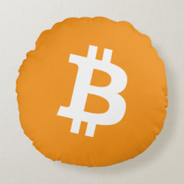Almofada Redonda Logotipo de Cryptocurrency Bitmoeda
