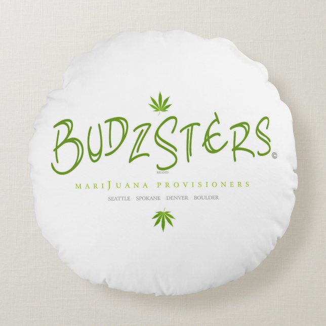 Almofada Redonda Logotipo do Budzsters (Frente)