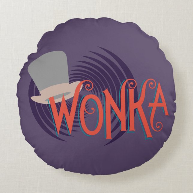 Almofada Redonda Logotipo espiral Wonka (Frente)