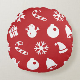 Almofada Redonda Lolailo 12 Feliz Natal/Feliz Navidad