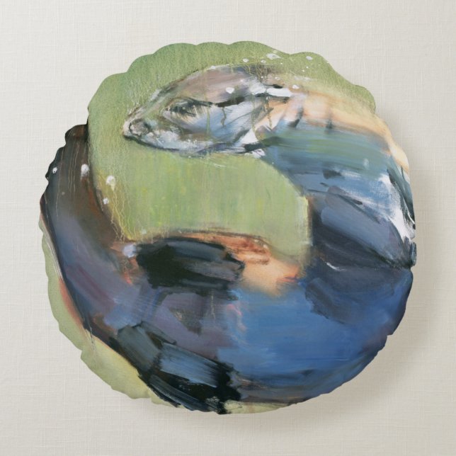 Almofada Redonda Lontra 2003 (Frente)