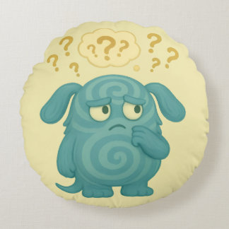 Almofada Redonda Loopi Kissen – Das nachdenkliche ADHS-Monster