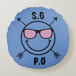 Almofada Redonda Love Cushion amantes iniciais Casal Round Travesse